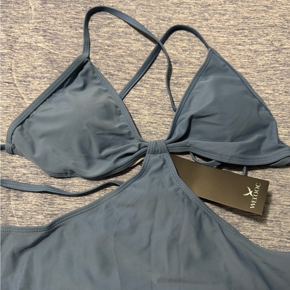 Blue One-Piece Swimsuit - Picture 2 of 4